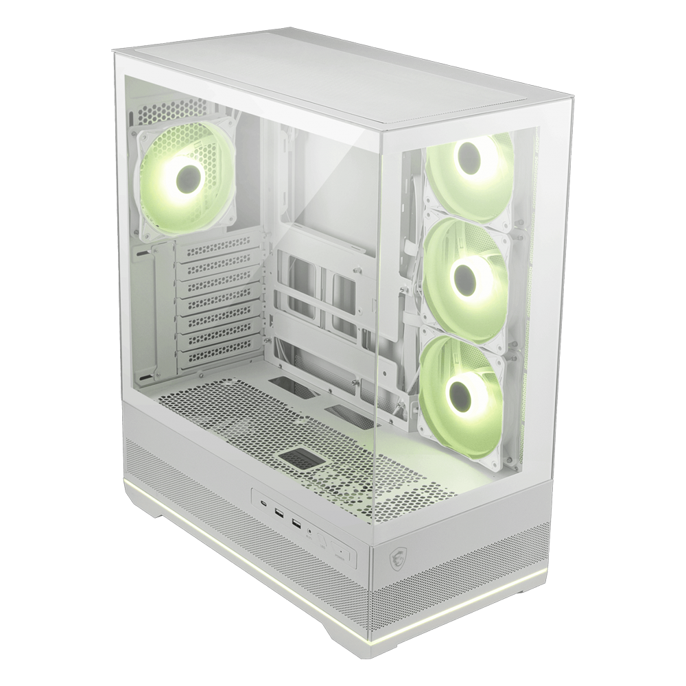 MSI MAG PANO 110R PZ WHITE Tempered Glass ARGB Fan USB 3.2 ATX Mid Tower Bilgisayar Kasası