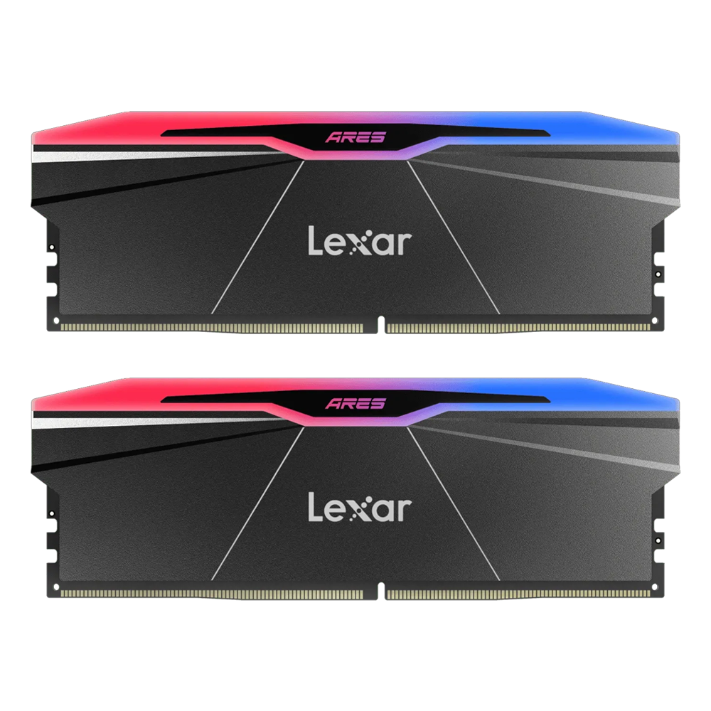Lexar 48GB (2x24GB) ARES RGB 7600MHz CL38 INTEL XMP/ AMD EXPO DDR5 Siyah Dual Kit Ram