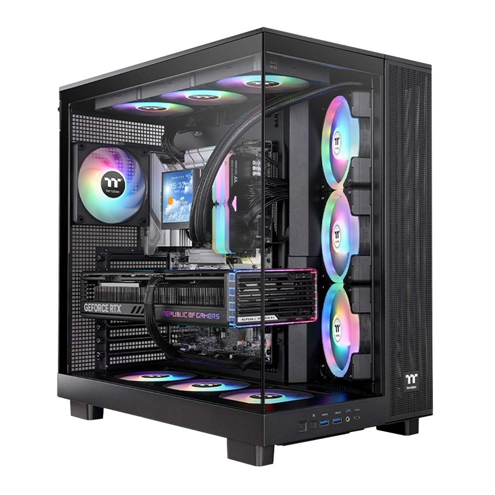 Thermaltake View 380XL Tempered Glass ARGB USB 3.2 ATX Mid Tower Siyah Kasa