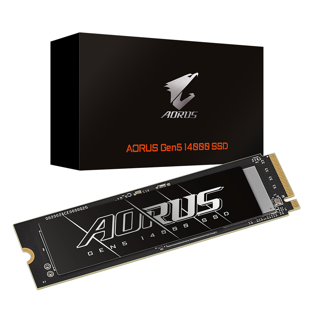 GIGABYTE AORUS 2TB 14000 Gen5 NVMe M.2 2280 SSD 14500MB Okuma / 12700 MB Yazma