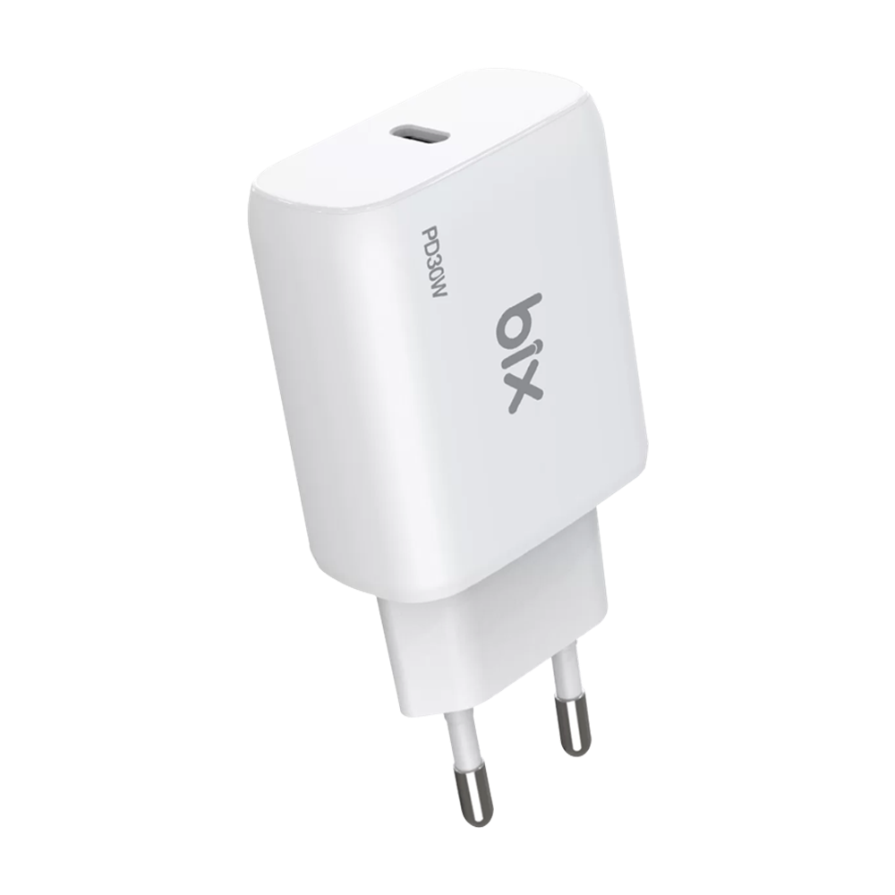 Bix BXPD30TA 30W Type-C PD 3.0 PPS Akım Korumalı Siyah Hızlı Şarj Adaptörü