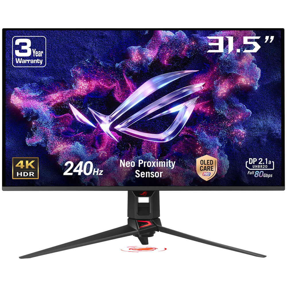 ASUS ROG Swift OLED PG32UCDMR 32" 240Hz 0.03ms Type-C HDMI DP G-Sync HDR400 UHD QD-OLED Gaming Monitör