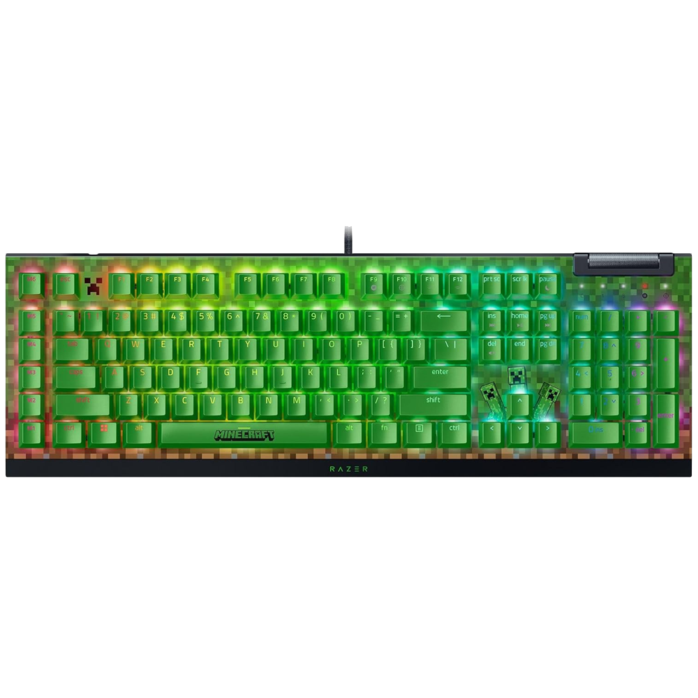 Razer BlackWidow V4 X Minecraft Edition Green Switch Kablolu Gaming Klavye