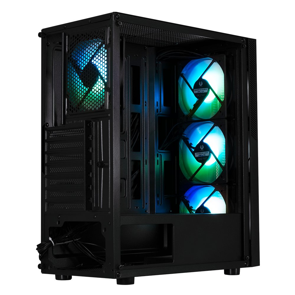 BitFenix C20 600W 80+ Tempered Glass FRGB USB 3.0 Mesh ATX Mid Tower Siyah Kasa