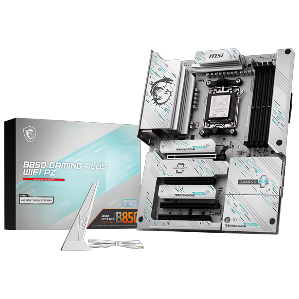 MSI B850 GAMING PLUS WIFI PZ 8200MHz(OC) DDR5 Soket AM5 M.2 USB-C ATX Anakart