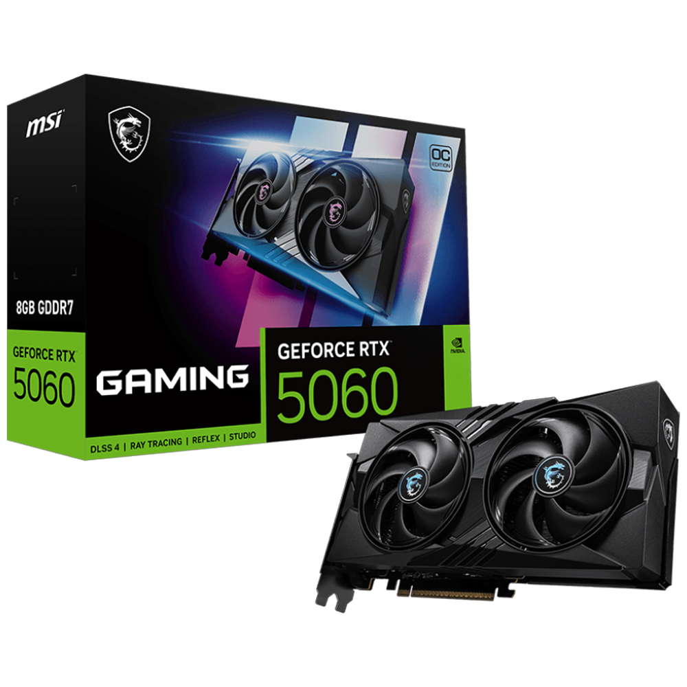 MSI GeForce RTX 5060 8G GAMING OC GDDR7 DLSS 4 128 Bit Ekran Kartı