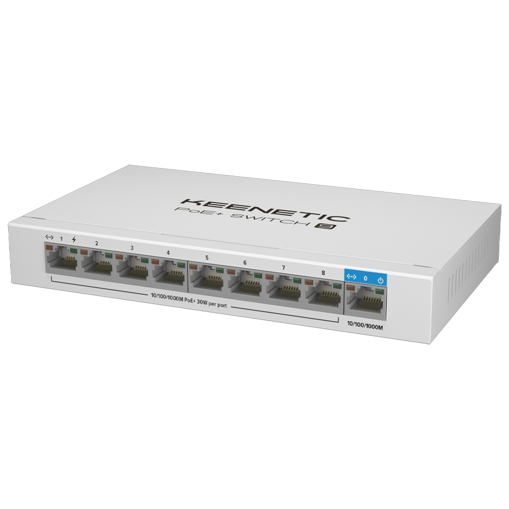 Keenetic 9 Port 10/100/1000 Mbps Yönetilemez Switch