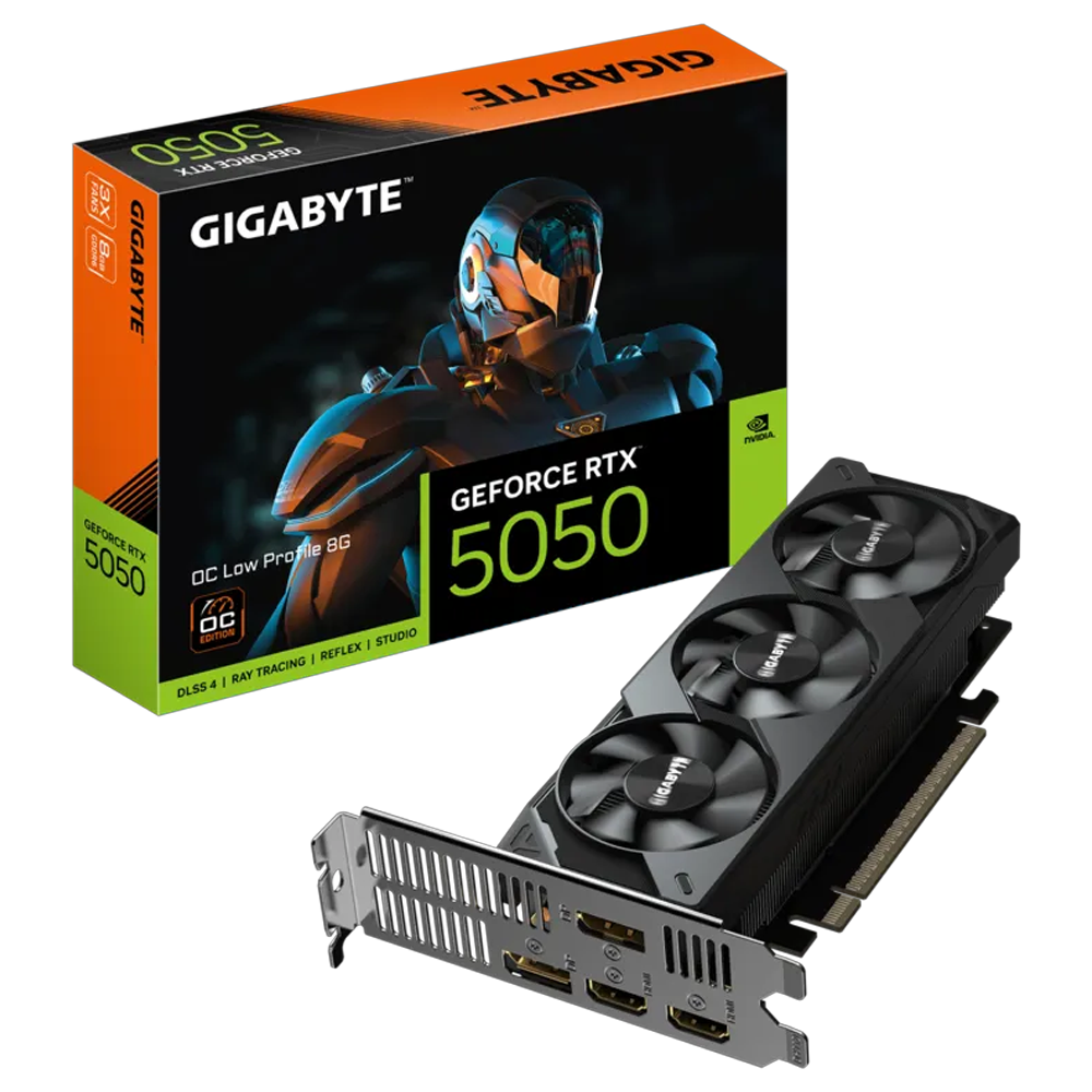 GIGABYTE GeForce RTX 5050 OC Low Profile 8G GDDR6 DLSS 4 128 Bit Ekran Kartı
