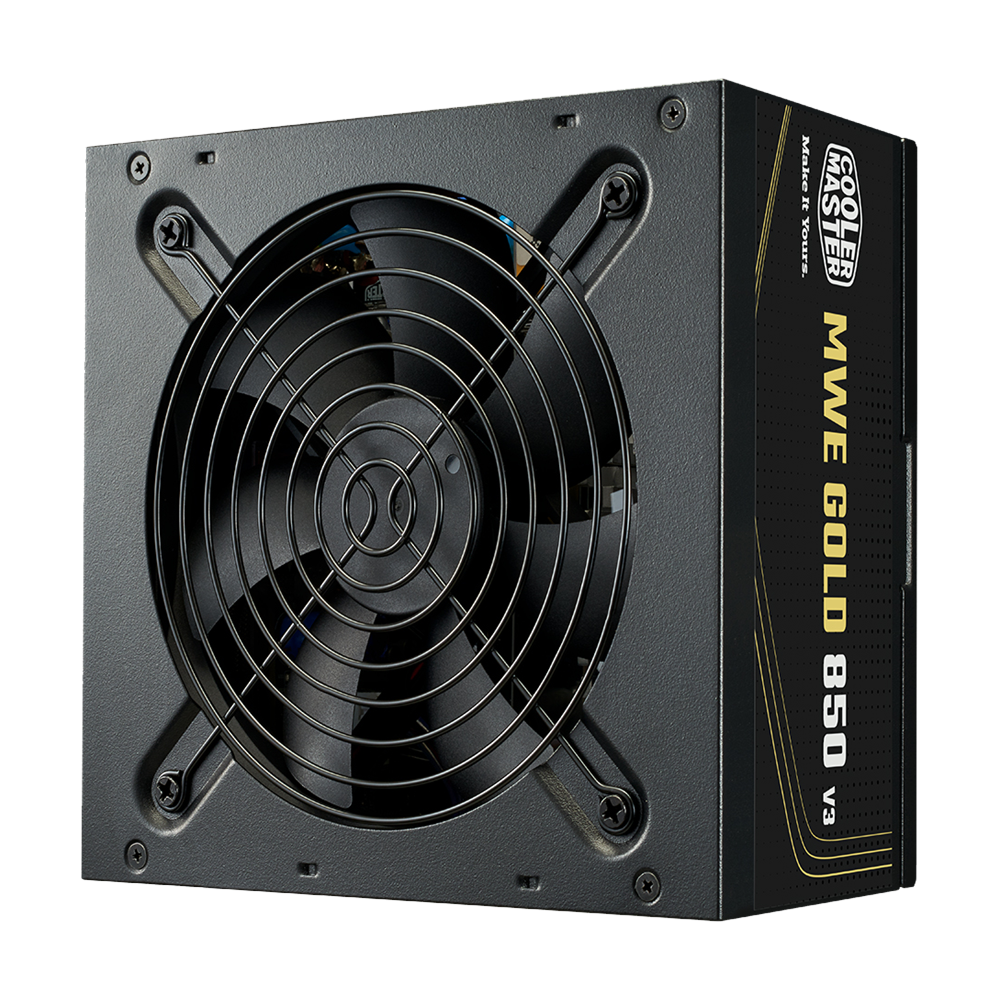 Cooler Master MWE V3 850W 80+ Gold Gen 5.0 ATX 3.1 120mm Fanlı Siyah PSU
