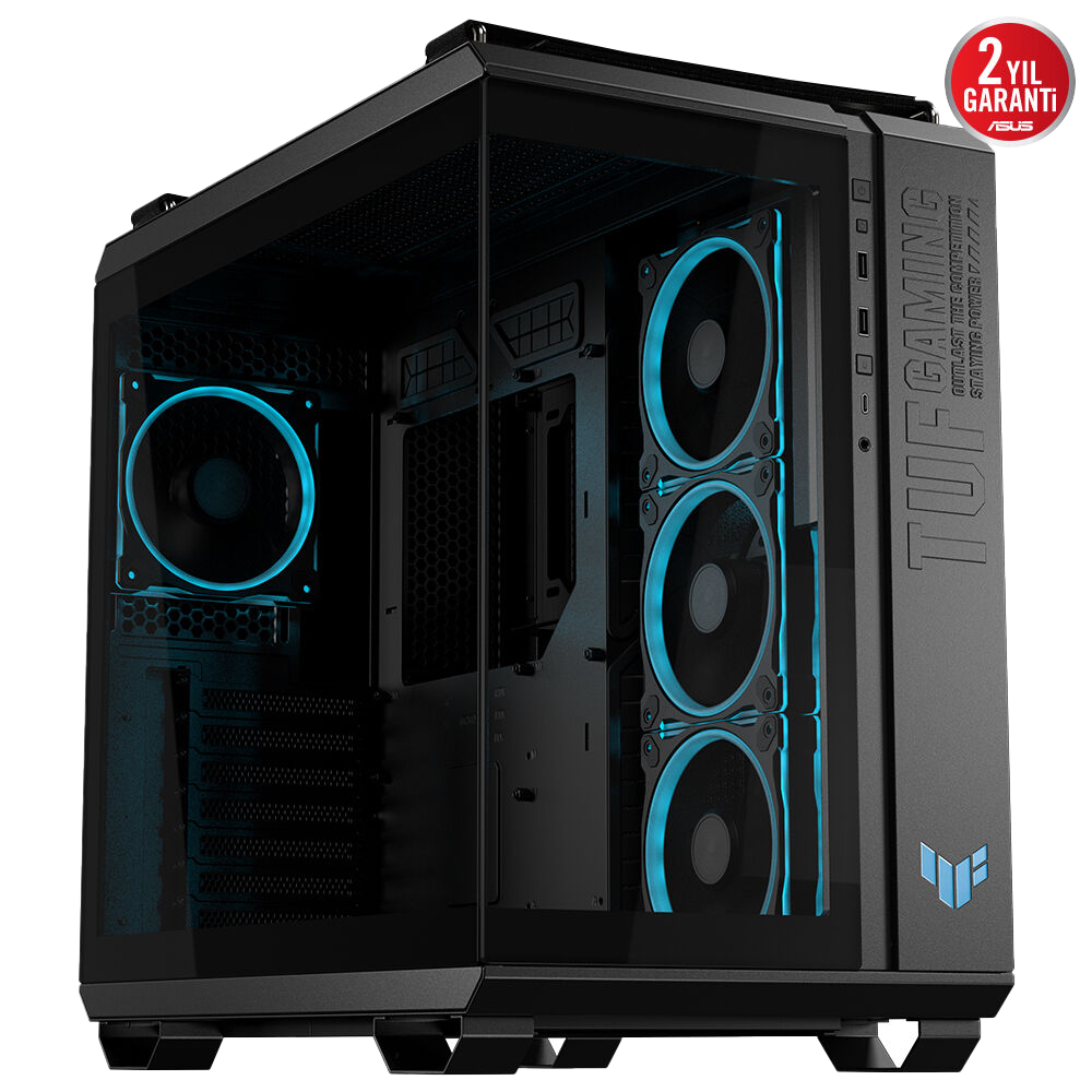 ASUS TUF GAMING GT502 Horizon Tempered Glass Siyah USB 3.2 Mid Tower Kasa