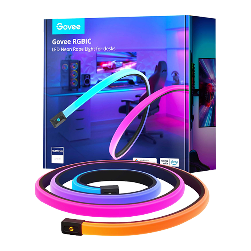 GOVEE Gaming Masa Şeridi Kesilebilir 3M Neon LED Şerit