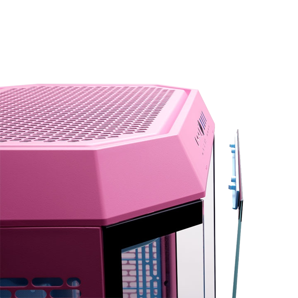 Thermaltake Tower 600 Bubble Pink USB 3.2 Tempered Glass ATX Mid Tower Gaming Kasa