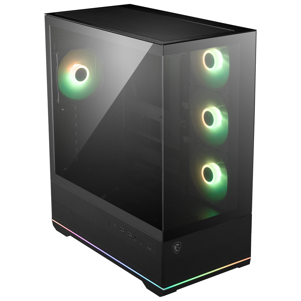 MSI MAG PANO 110R PZ Tempered Glass ARGB Fan USB 3.2 Siyah ATX Mid Tower Bilgisayar Kasası