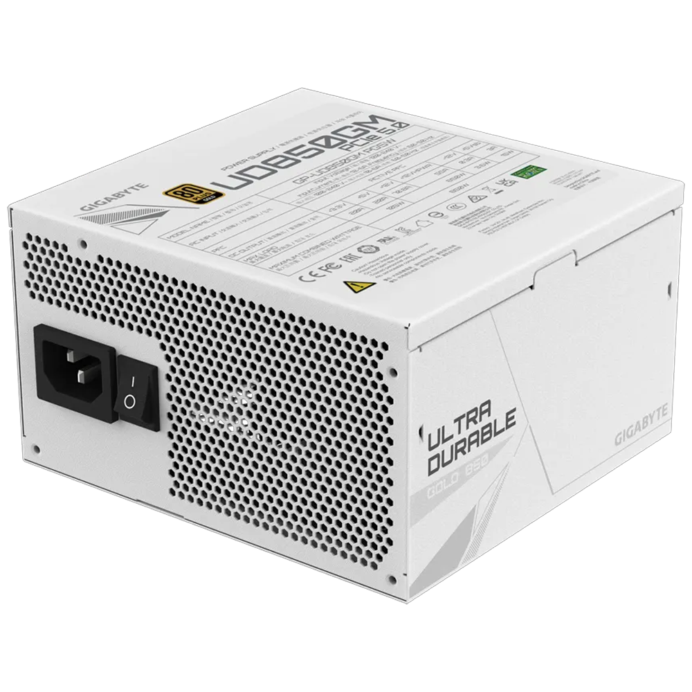 GIGABYTE UD850GM PG5W 850W 80+ Gold Gen 5.0 ATX 3.0 Full Modüler Beyaz PSU