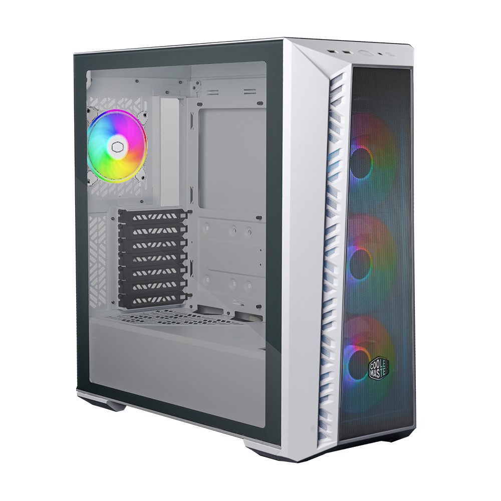 Cooler Master MB520 TG ARGB Mesh USB 3.2 Type-C ATX Mid Tower Beyaz Gaming Kasa 