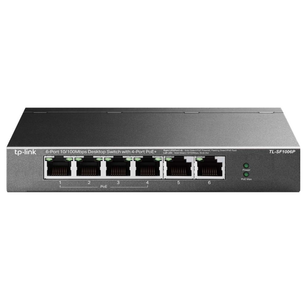 TP-LINK TL-SF1006P 6 Port10/100 Mbps Poe Masaüstü Yönetilemez Switch