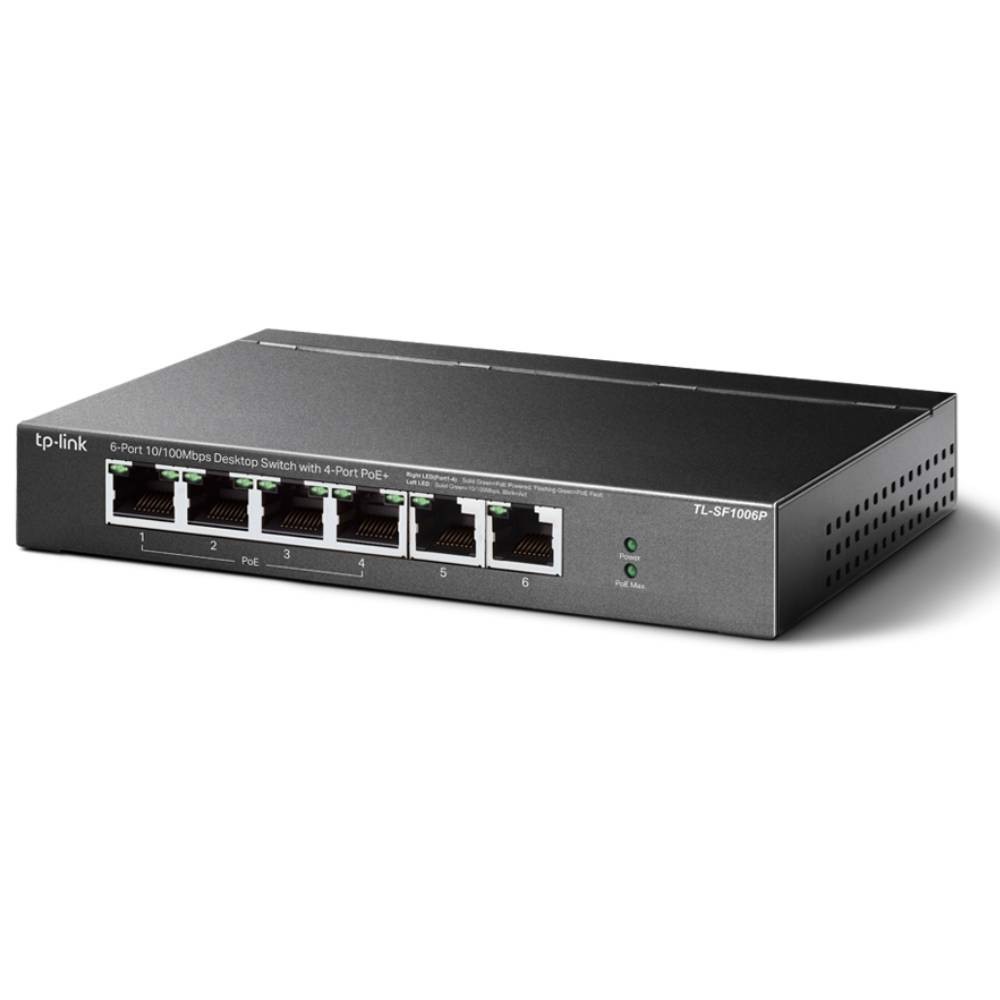 TP-LINK TL-SF1006P 6 Port10/100 Mbps Poe Masaüstü Yönetilemez Switch