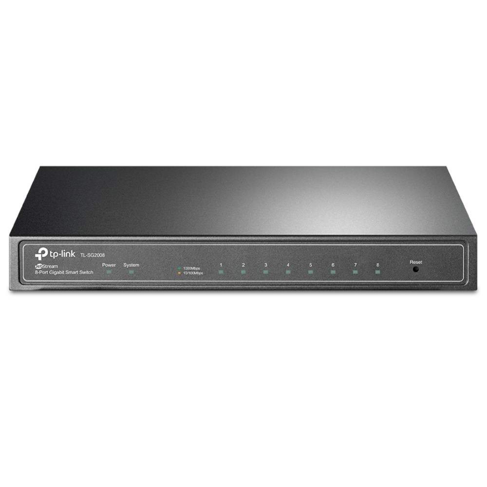 TP-LINK T1500G-8T (TL-SG2008) 8 Port 10/100/1000 Mbps Gigabit Smart Yönetilebilir Switch
