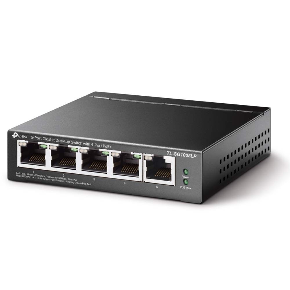 TP-LINK TL-SG1005LP 5 Port 10/100/1000 Mbps Poe Gigabit  Masaüstü Yönetilemez Switch