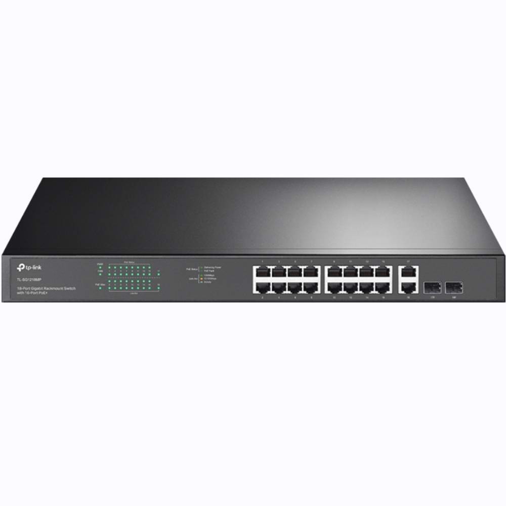 TP-LINK TL-SG1218MP 16 Port 10/100/1000 Mbps Raf Tipi Gigabit Poe Yönetilemez Switch
