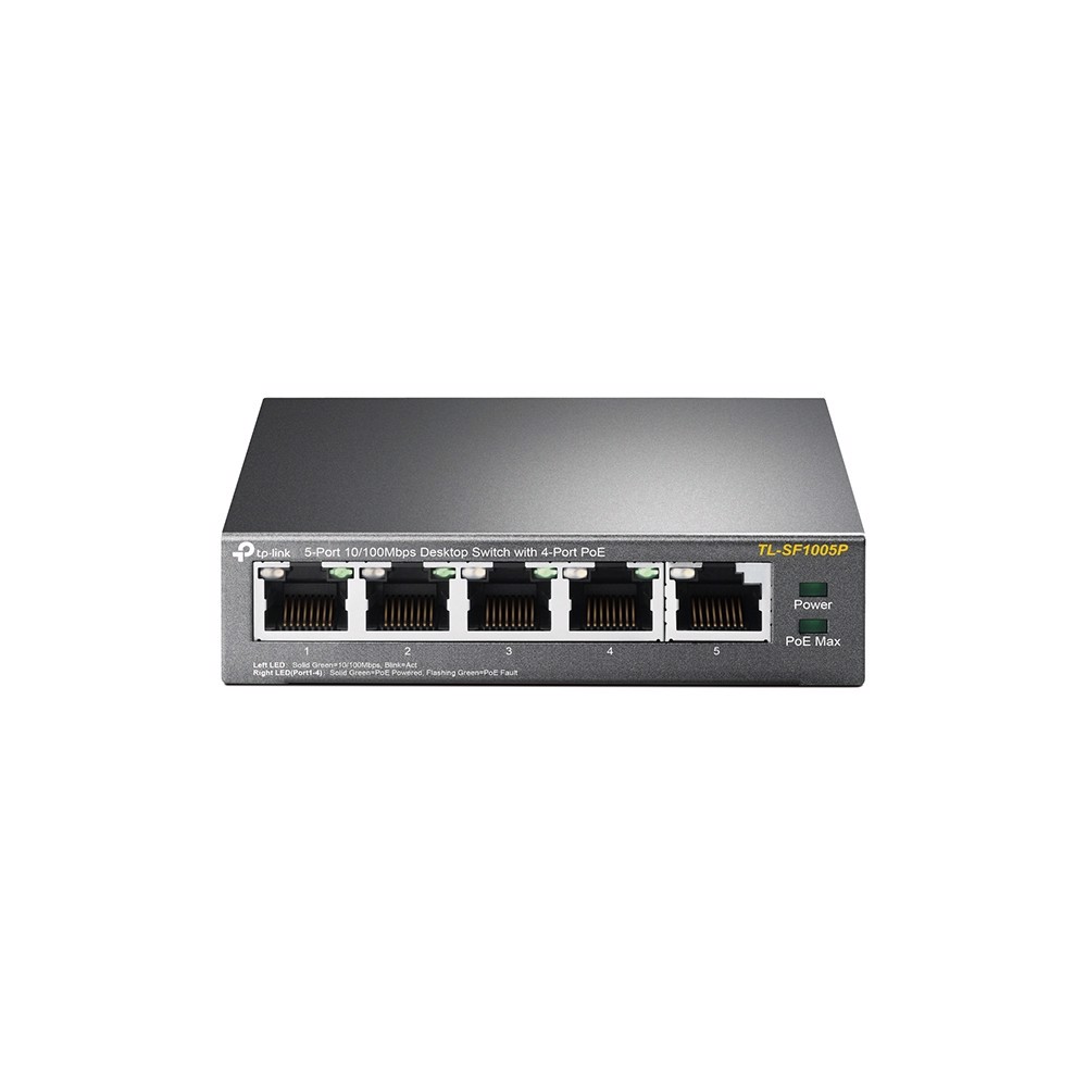 TP-LINK TL-SF1005P 5 Port 10/100Mbps 4 Port Poe Switch 