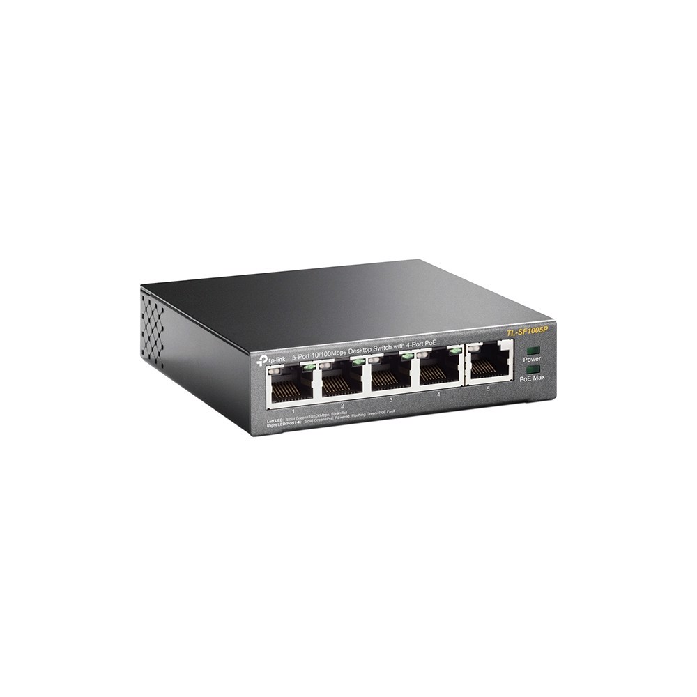 TP-LINK TL-SF1005P 5 Port 10/100Mbps 4 Port Poe Switch 