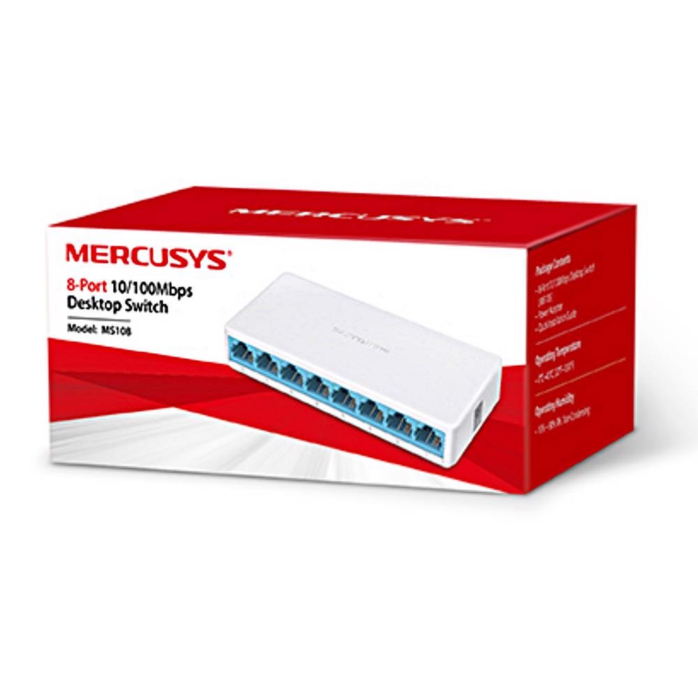 Mercusys MS108 8-Port 10/100Mbps Masaüstü Switch