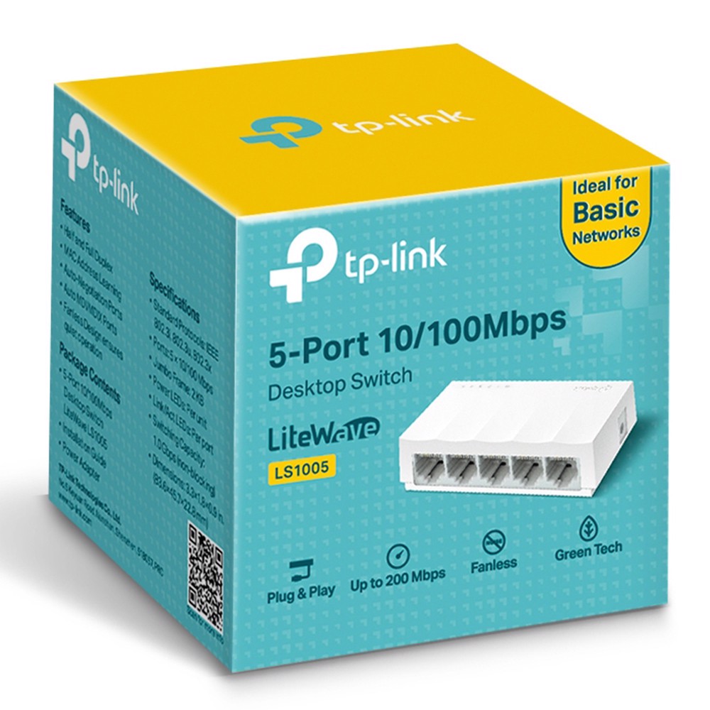 TP-LINK LS1005 5-Port 10/100Mbps Masaüstü Switch