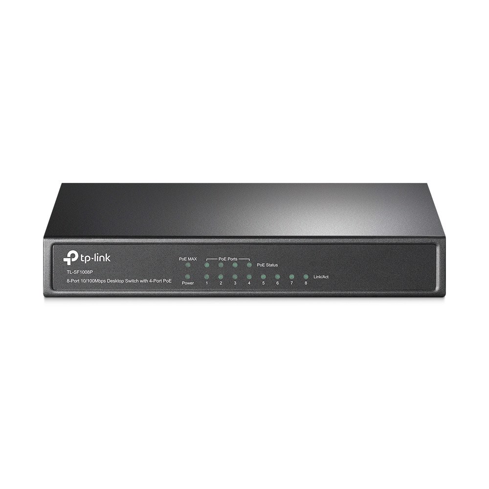 TP-LINK TL-SF1008P 4 Port PoE 8 Portlu 10/100Mbps Masaüstü Switch