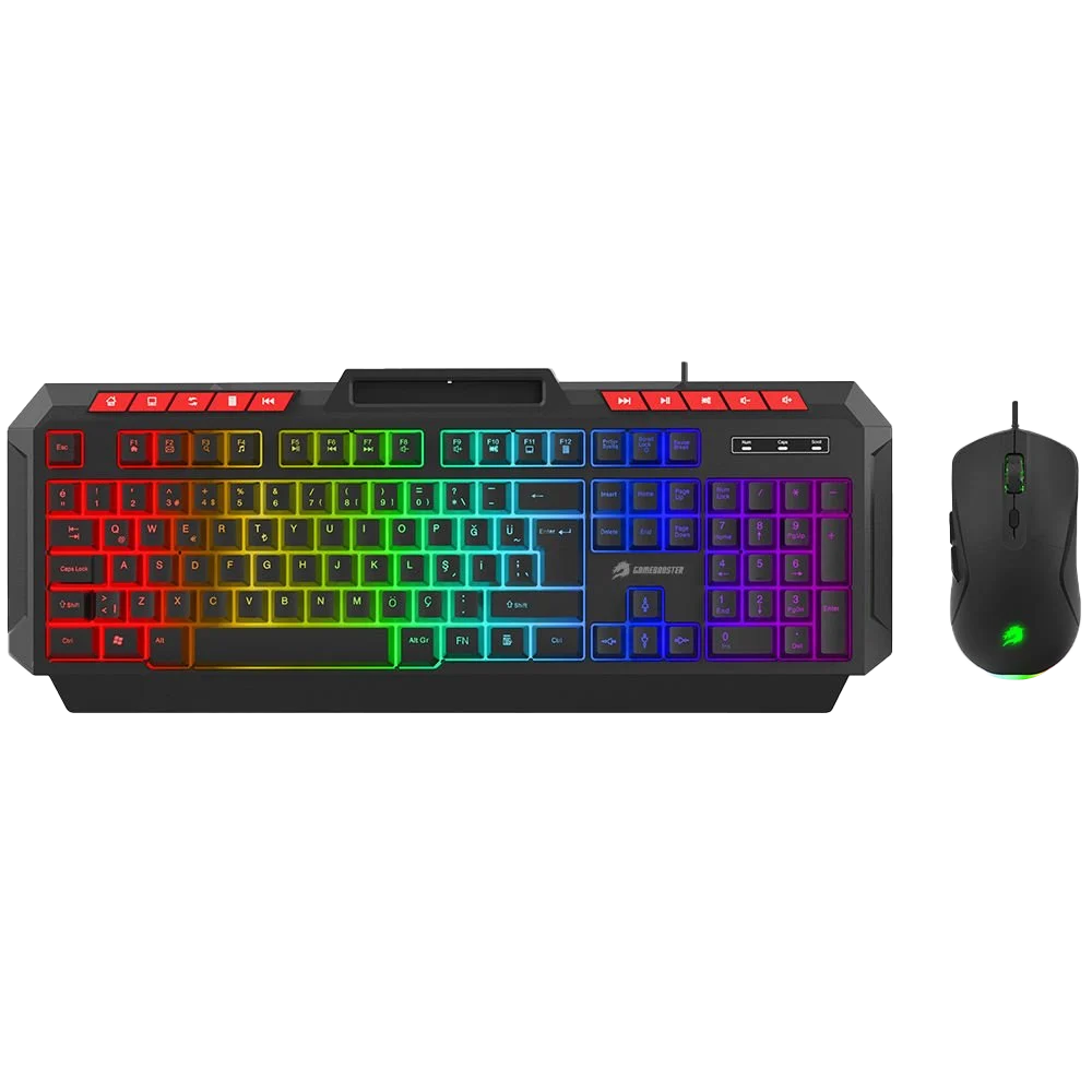 GameBooster KM-11B Knight Siyah Klavye Mouse Set