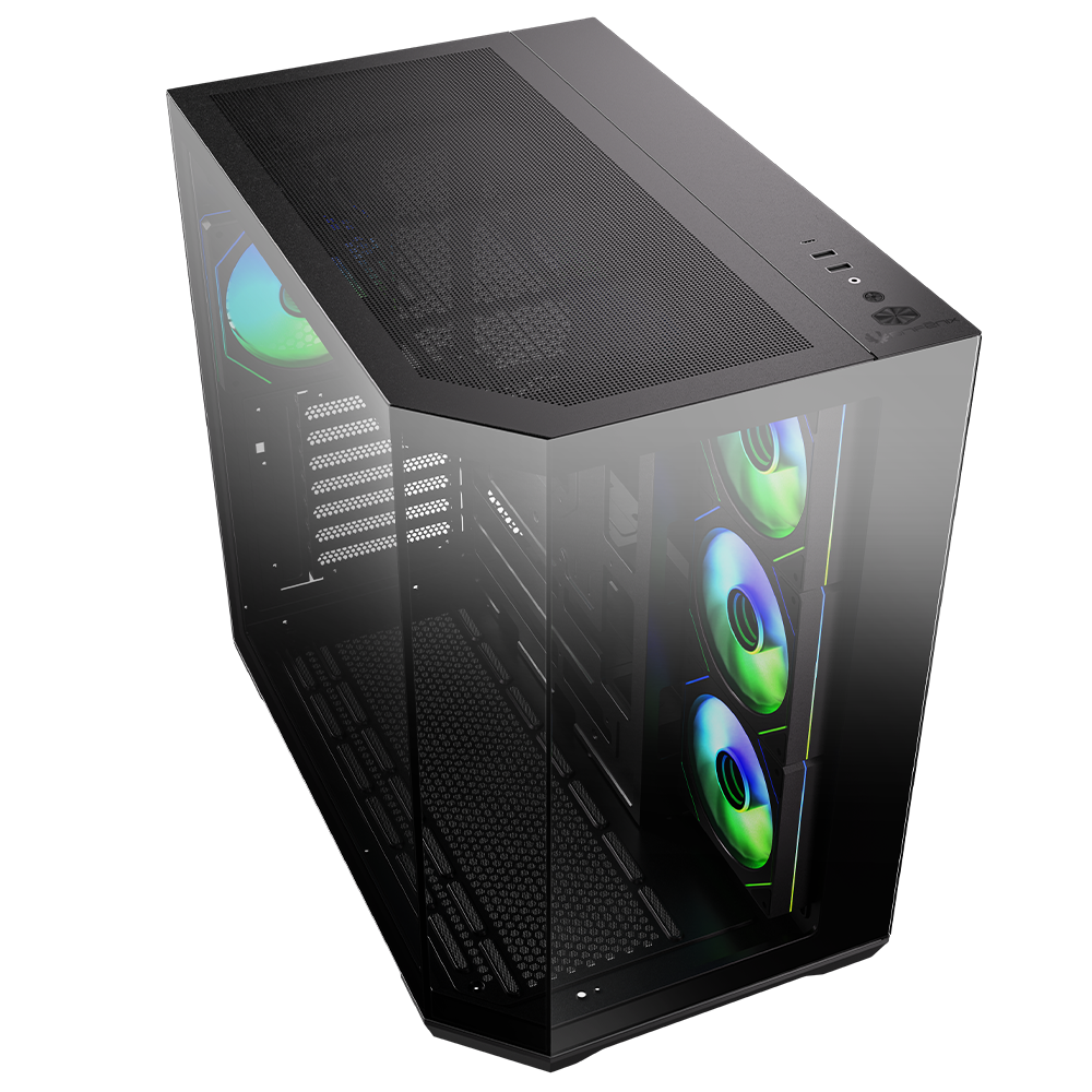 BitFenix Mirror T10 850W 80+ Bronze Tempered Glass ARGB USB 3.1 ATX Mid Tower Siyah Kasa