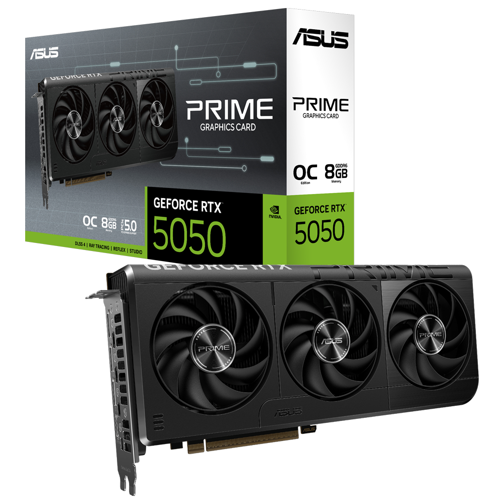 ASUS PRIME GeForce RTX 5050 OC Edition 8GB GDDR6 DLSS 4 128 Bit Ekran Kartı