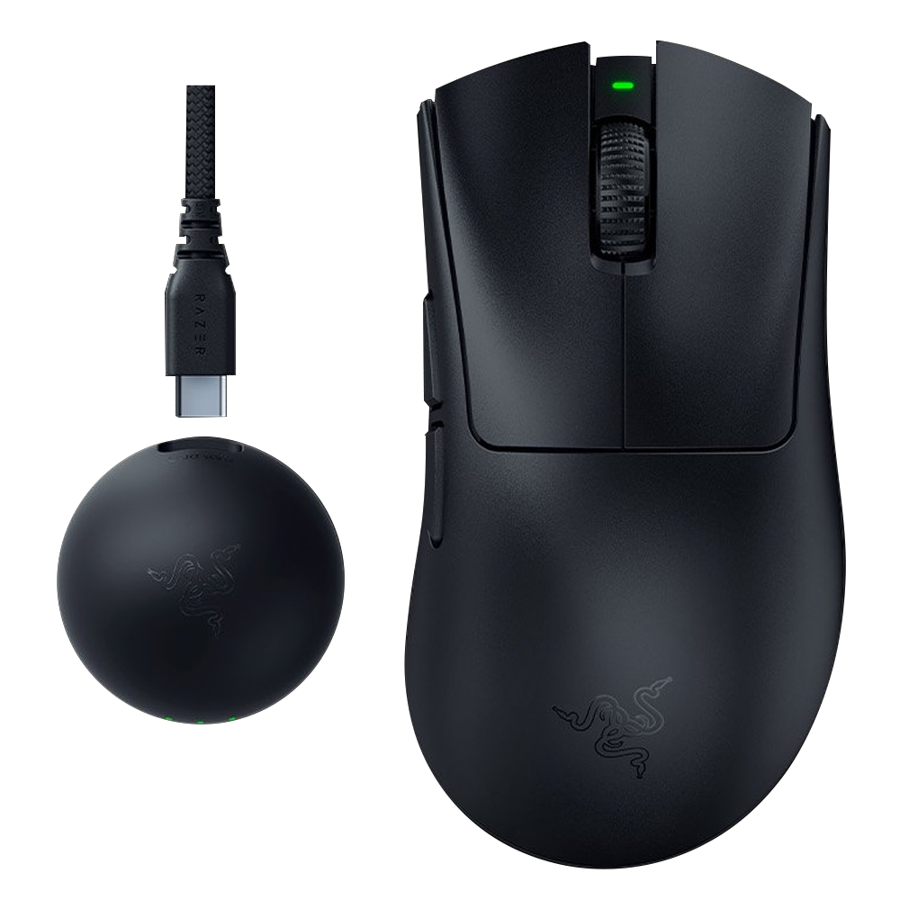 Razer DeathAdder V4 Pro Hyperspeed Kablosuz Sİyah Gaming Mouse