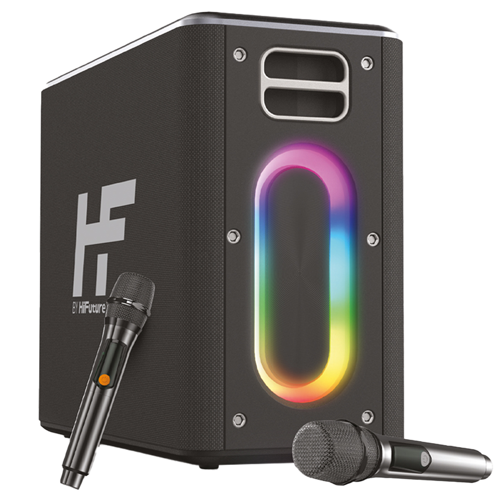 HiFuture MusicBox 100W Karaoke Sistemi Siyah Taşınabilir Hoparlör