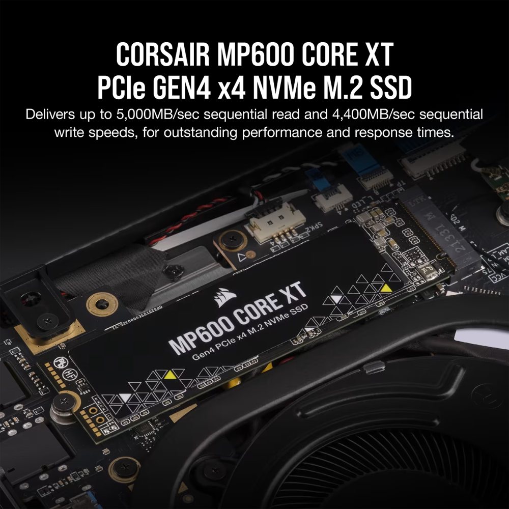 CORSAIR 2TB MP600 CORE XT Gen4 NVMe M.2 2280 SSD (5900MB Okuma/5000MB Yazma)      