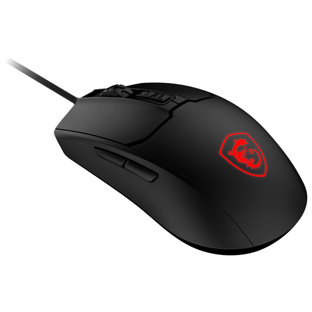 MSI FORGE GM100 6400 DPI RGB Kablolu Siyah Gaming Mouse