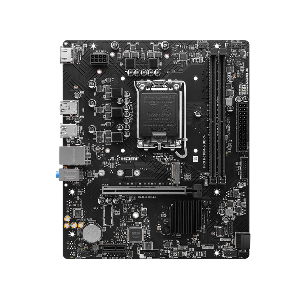 MSI PRO H610M-S DDR4 3200MHz(OC) DDR4 Soket 1700 M.2 HDMI mATX Anakart