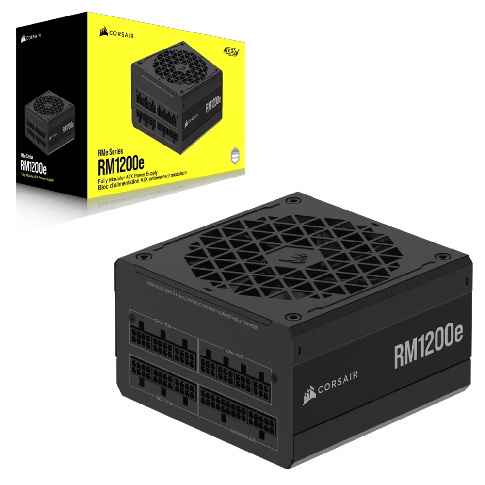CORSAIR RM1200e 1200W 80+ Gold 140mm ATX 3.1 Full Modüler Fanlı PSU