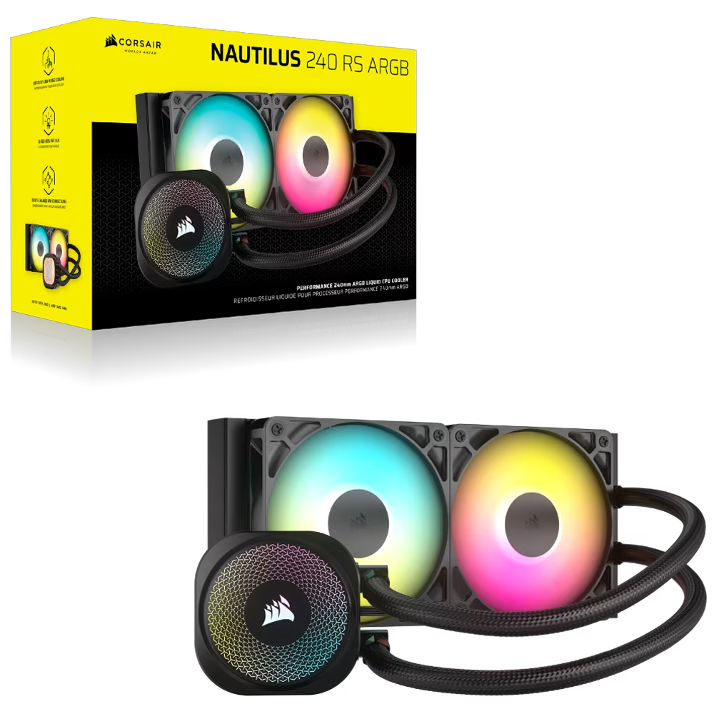 CORSAIR NAUTILUS 240 RS ARGB 240mm Siyah İşlemci Sıvı Soğutucu