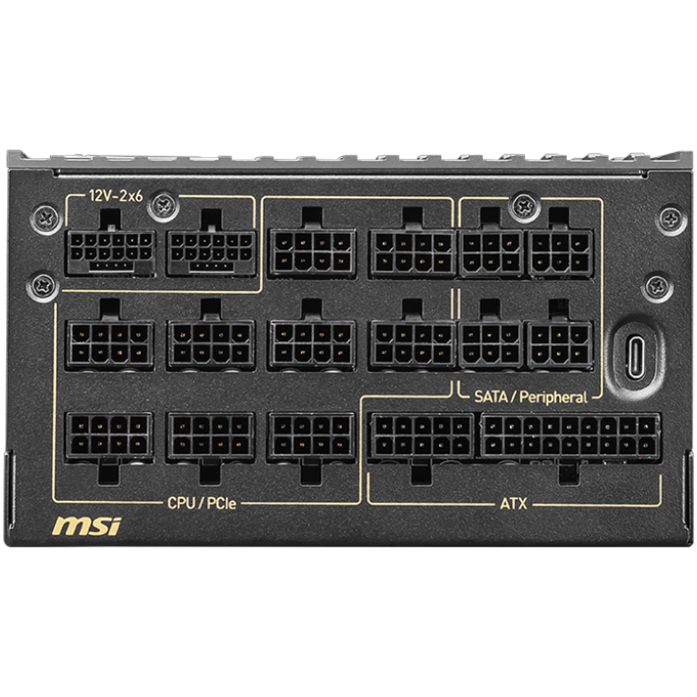 MSI MEG Ai1600T 1600W 80+ Titanium GEN 5.1 ATX 3.1 Full Modüler 135mm Fanlı PSU