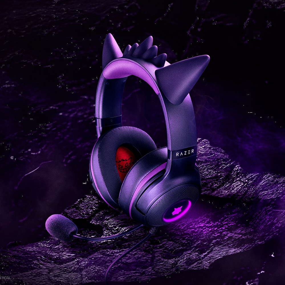 Razer Kraken Kitty V2 Gengar Edition RGB Mikrofonlu Gaming Kulaklık