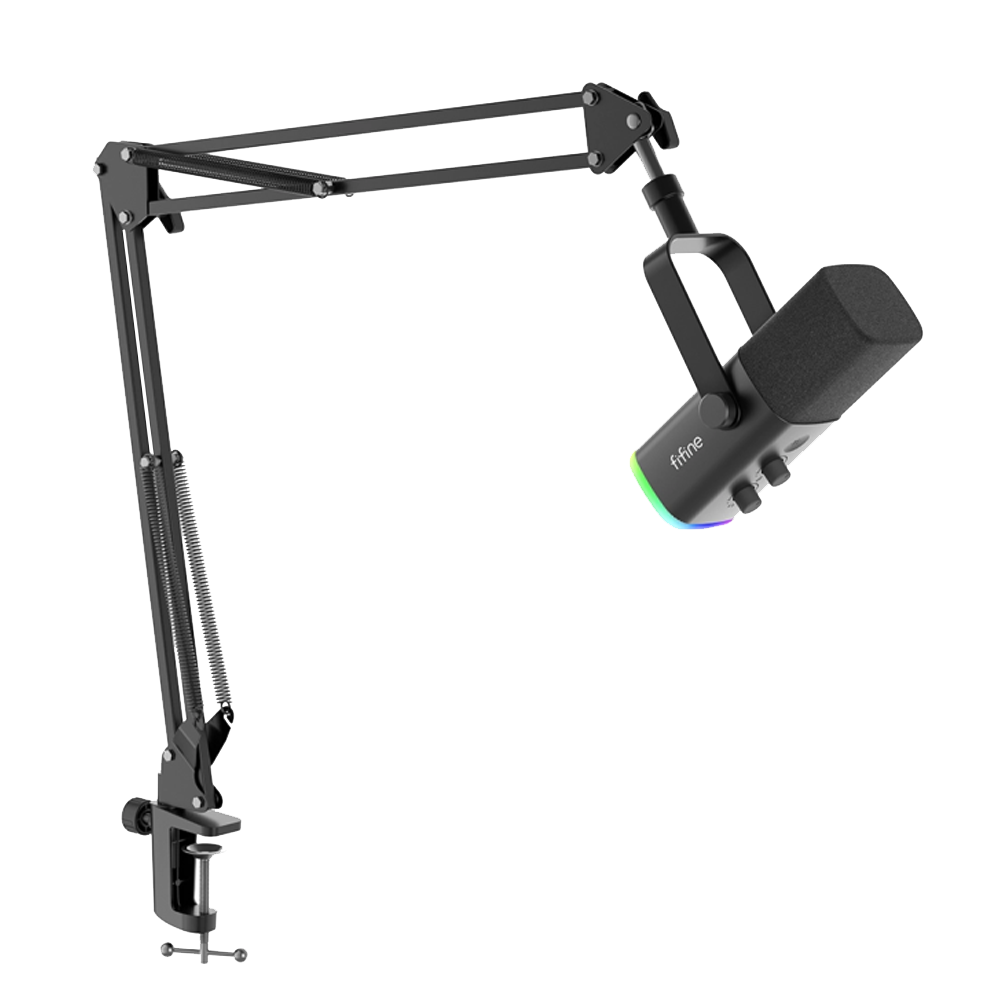 Fifine Ampligame AM8T XLR/USB RGB Dinamik Mikrofon Seti
