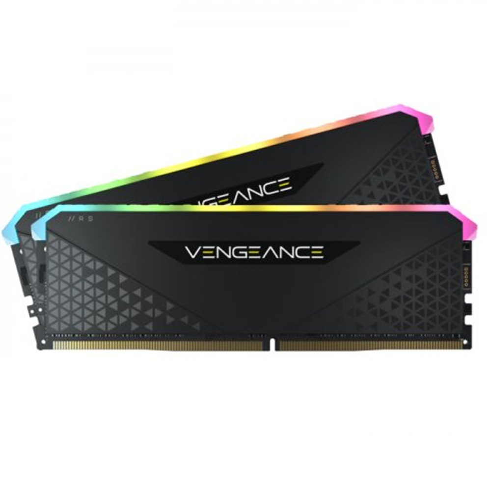 CORSAIR 16GB (2x8GB) Vengeance RGB RS Siyah 3200MHz C16 DDR4 Dual Kit Ram