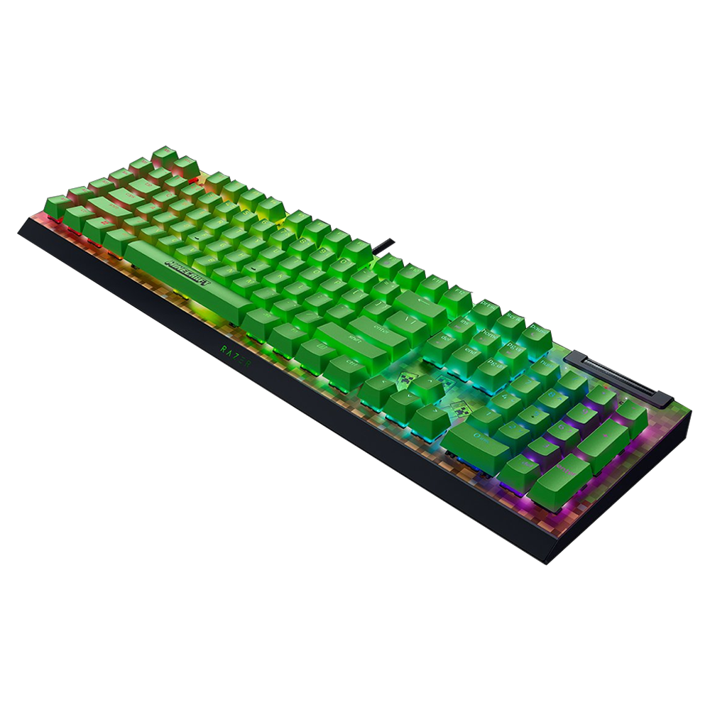 Razer BlackWidow V4 X Minecraft Edition Green Switch Kablolu Gaming Klavye