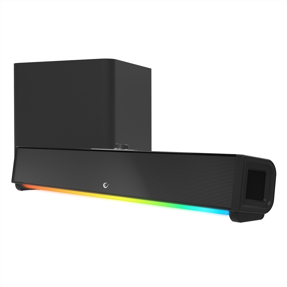 RAMPAGE RM-1 2X15W + 34W TF/BT/AUX/USB RGB Gaming Soundbar Speaker