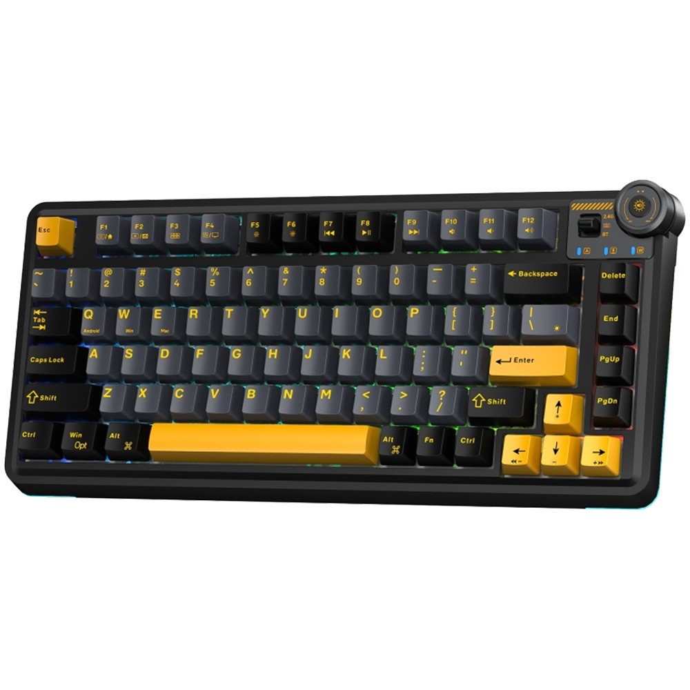 Aula AU75 3 Modlu RGB Mekanik TKL Seiya Switch Siyah Kablosuz Gaming Klavye 