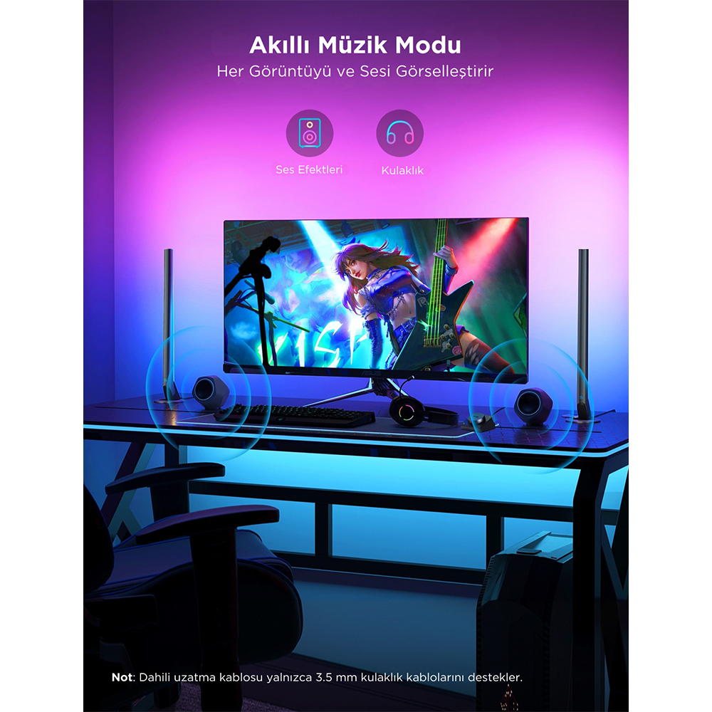 Govee Kontrolcülü Gaming Dikey Aydınlatma