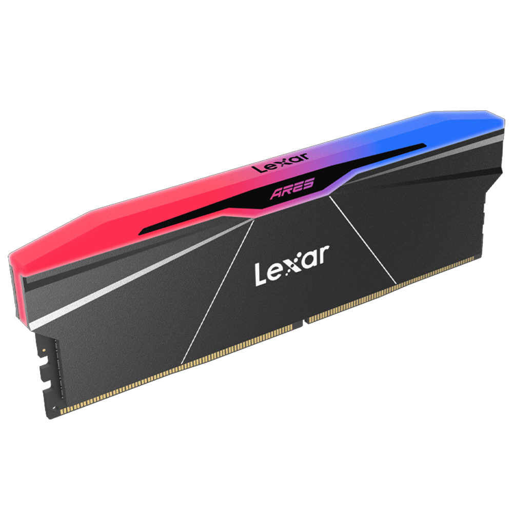 Lexar 64GB (2x32GB) ARES RGB 6400MHz CL32 INTEL XMP/ AMD EXPO DDR5 Siyah Dual Kit Ram