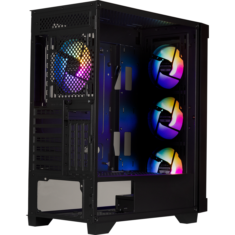 BitFenix Graph 750W 80+ Bronze  Tempered Glass FRGB USB 3.0 Mesh ATX Mid Tower Siyah Kasa