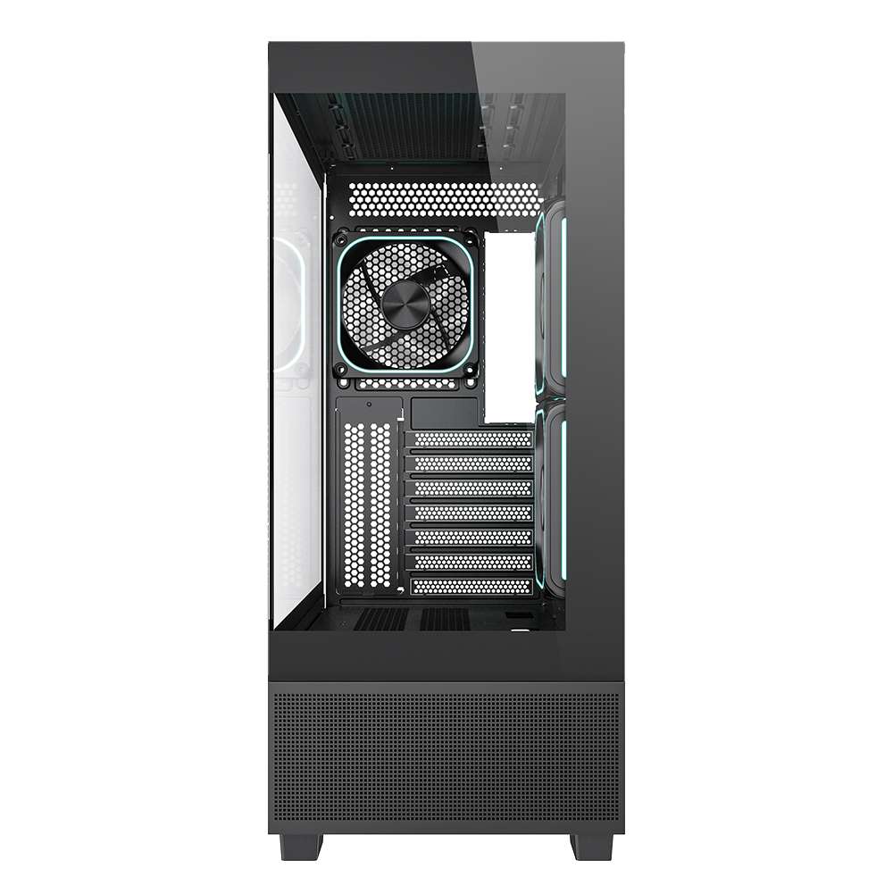 FAZEON F15 750W 80+ Bronze Tempered Glass Mesh 3x120mm LCD Ekranlı ARGB Fanlı USB 3.0 Siyah ATX Bilgisayar Kasası